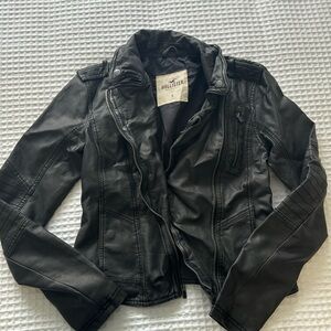 Hollister moto jacket size small